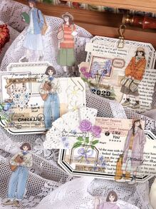 Infeel.Me 30pcs Cartoon Figure Graphic Sticker - Multicolor - View 4