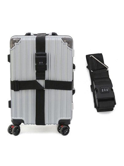 Luggage Security Strap With Password Lock To Fasten And Strengthen Cross Packing School School Supplies Summer Holiday Festival Vacation Back To School Dorm Essentials Travel Essentials Travel Organizer For Beach Summer Vacation Back To School Bag For School School Accessories School Stuff