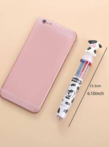 1入組奶牛設計圓珠筆 - 黑與白 - 查看 2