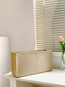 極簡包插入式收納盒，收納化妝配件，適合青少年女孩、女大學生、菜鳥和白領