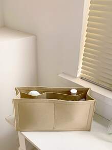 極簡包插入式收納盒，收納化妝配件，適合青少年女孩、女大學生、菜鳥和白領