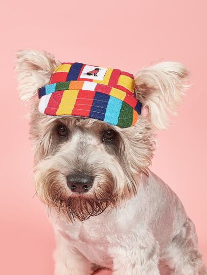 BONAPET قبعة حيوان أليف ألوان متجانسة