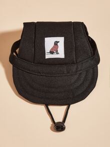 BONAPET Gorra De Béisbol Con Protección Solar Para Mascotas De Verano, Sombrero Ajustable Para Perros Y Gatos Pequeños - Negro - Ver 5