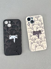 Bộ 2 ốp lưng điện thoại TPU mềm in hình nhiều màu sắc, tương thích với iPhone 14/11, chống sốc, phiên bản quốc tế, không phải phiên bản nội địa. - Nhiều màu - Xem 5