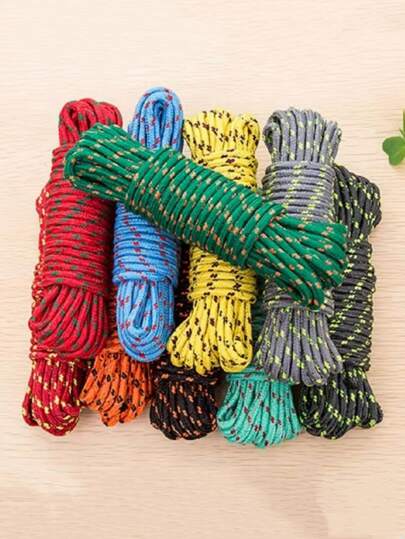 1入組隨機色衣服晾乾繩索