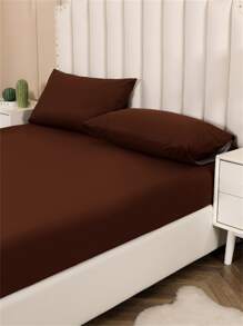 1入組棕色床墊套現代織物床笠 - 棕色 - 查看 3