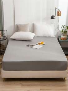 tấm màu xám được trang bị, tấm vải hiện đại được trang bị dưới cùng cho gia đình - Xám - Xem 5