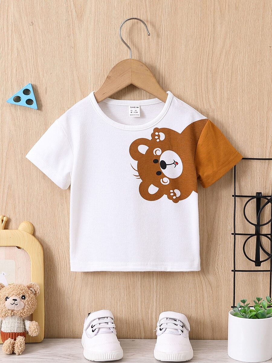 Tops em bé Hoạt hình - trắng - Xem 1