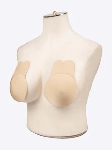 6 pares redondo & en forma de flor Cubierta de pezón Set - Albaricoque - Ver 2