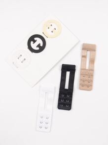 3 piezas Hebilla de extensión de ropa interior & 3 piezas Tira de sujetador - Multicolor - Ver 2