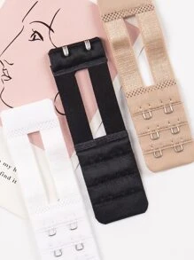 3 piezas Hebilla de extensión de ropa interior & 3 piezas Tira de sujetador - Multicolor - Ver 4