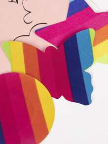 Cubierta de pezón de rayas de colores - Multicolor - Ver 2