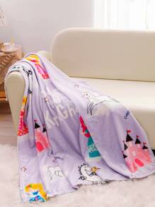 1入組字母任務圖案毯子 - 彩色 - 查看 6