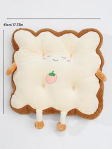 1pc Toast Shaped Decorative Pillow - Multicolor - View 2
