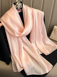 Solid Minimalist Scarf - Baby Pink - View 2