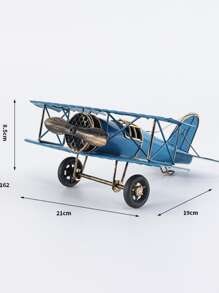1pc Iron Decoration Craft, Modern Airplane Design Decoration Object For Home Best