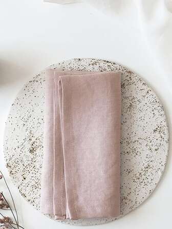 1/2/6/10pcs Pink Decorative Napkins, Suitable For Home And Restaurant Use