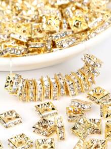 50pcs/set Rhinestone Decor DIY Bead - Gold - View 1
