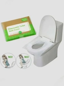 10pcs Disposable Paper Toilet Seat Cover - White - View 3