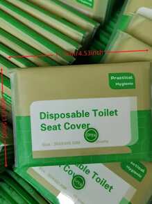 10pcs Disposable Paper Toilet Seat Cover - White - View 5