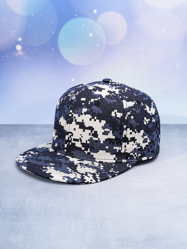 Men Camo Print Baseball Cap