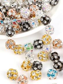 20入組/套水鑽裝飾DIY珠子 - 彩色 - 查看 1