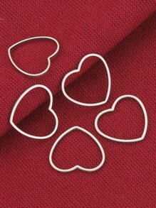 20 Pcs Stainless Steel Heart Shape Link Connector Earrings DIY Jewelry Accessories Earrings Valentines