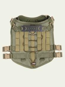 1pc Adjustable Pet Harnesses For Cat And Dog For Outdoor - Green - View 2