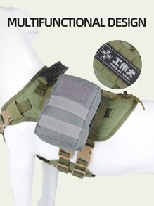 1pc Adjustable Pet Harnesses For Cat And Dog For Outdoor - Green - View 7