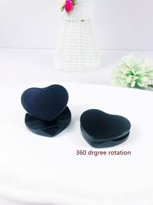 Heart Shaped Stand-Out Phone Holder - Black - View 1