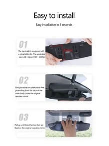 1 Stück Spiegel Auto Sicht - Schwarz - Übersicht 5