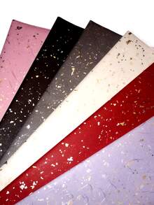 6pcs/set PVC Gift Wrap Paper, Creative Heart Pattern Gift Packaging Paper Gift Wrapping - Black - View 2