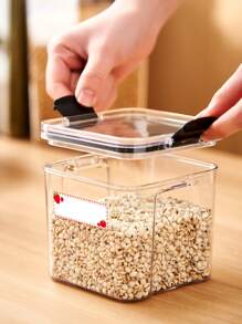 1roll Paper Label Sticker, Modern Strawberry Pattern Gift Tag Label Sticker For Kitchen - White - View 4