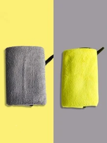 3 miếng giẻ lau xe Fluffy, nước rửa xe - Nhiều màu - Xem 3