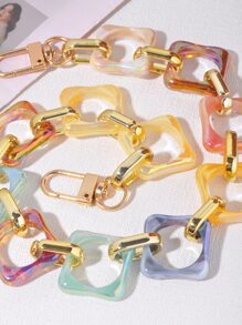 Random Color Acrylic Bag Strap Portable Bag Accessories Stylish Durable For Rookies & White-collar Workers For Teen Girls Women College Students