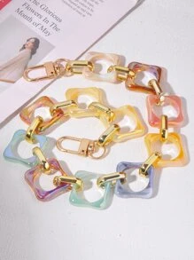 Random Color Acrylic Bag Strap Portable Bag Accessories Stylish Durable For Rookies & White-collar Workers For Teen Girls Women College Students