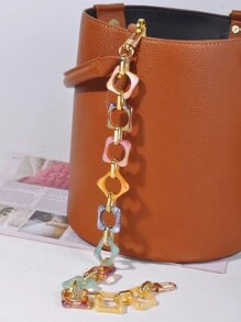 Random Color Acrylic Bag Strap Portable Bag Accessories Stylish Durable For Rookies & White-collar Workers For Teen Girls Women College Students