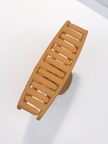 1入組女士半圓形素色休閒髮爪