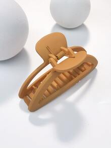 1入組女士半圓形素色休閒髮爪