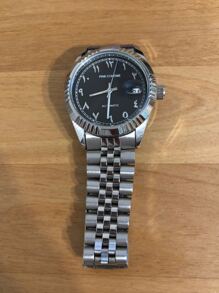 Men Round Pointer Date Quartz Watch - Black - View 5