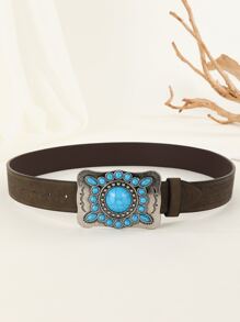 1 Thắt lưng nữ trang trí màu ngọc lam cổ điển, cho cuộc sống hàng ngày - Màu Khaki - Xem 2