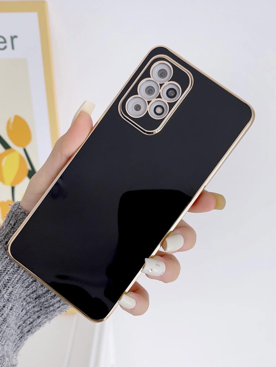 Plating Anti-Fall Phone Case,International Version, Not The Domestic Version - Black - View 1