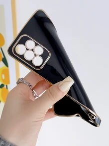 Plating Anti-Fall Phone Case,International Version, Not The Domestic Version - Black - View 6