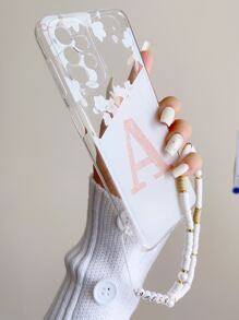 Letter Graphic Phone Case With Lanyard Compatible With iPhone 15/15Pro/15Plus/15Promax - Multicolor - View 2