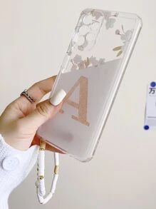 Letter Graphic Phone Case With Lanyard Compatible With iPhone 15/15Pro/15Plus/15Promax - Multicolor - View 3