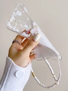 Letter Graphic Phone Case With Lanyard Compatible With iPhone 15/15Pro/15Plus/15Promax - Multicolor - View 4