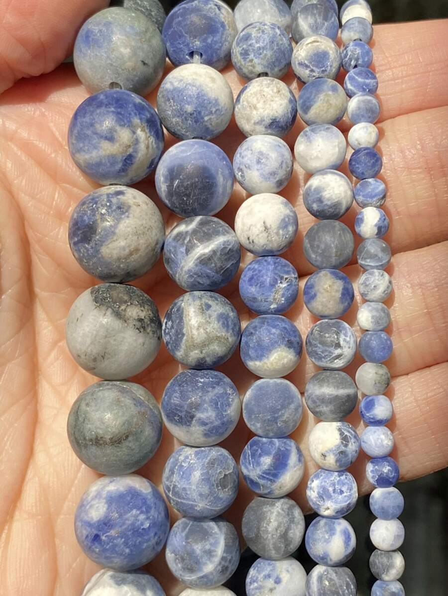 Phụ kiện trang sức DIY hạt 1 sợi - Màu xanh lam - Xem 1