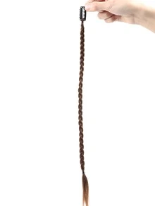 Medium Synthetic Hair Braid - Light Brown - View 1