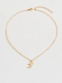 26pcs/set Letter Charm Necklace - Yellow Gold - View 7