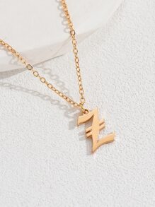 26pcs/set Letter Charm Necklace - Yellow Gold - View 8
